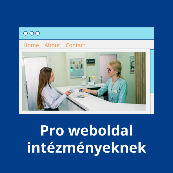 Pro weboldal egészségügyi intézményeknek